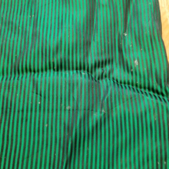 Nine to Five Green Stripe Pencil Skirt - Picture 4 of 5